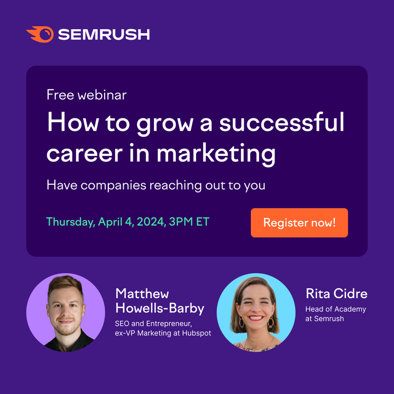 How to grow a successful career in marketing